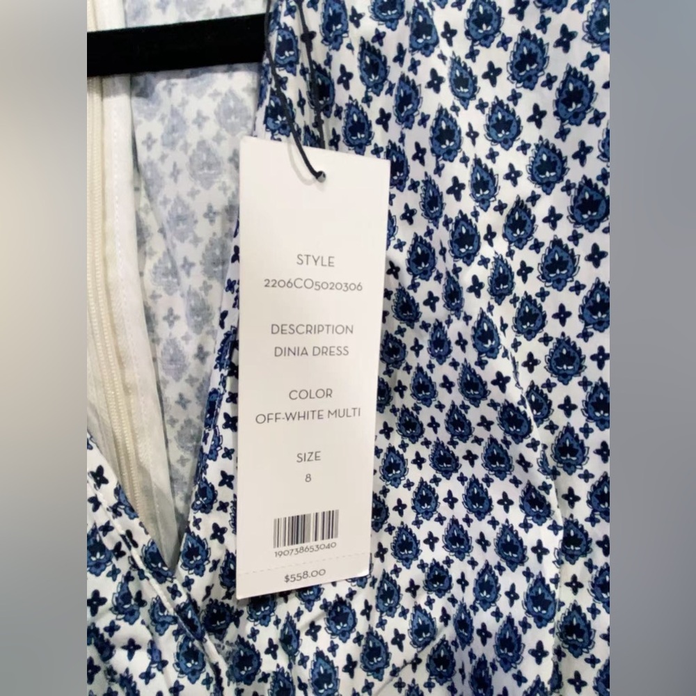NWT Veronica Beard Dinia Printed Midi Dress Size 8 - Picture 8 of 10